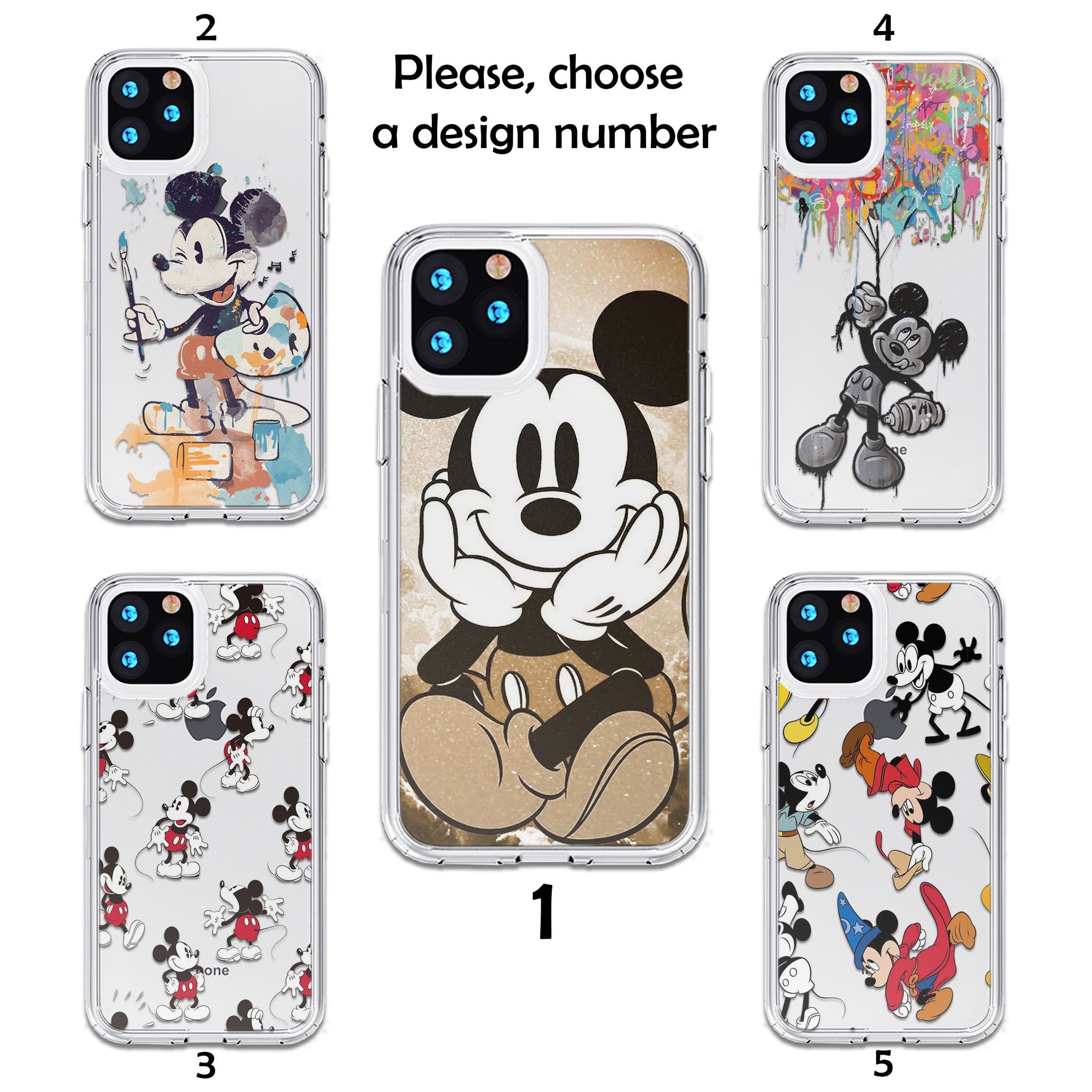 Mickey Mouse Iphone 13 Pro Max Case Hybrid Crystal Case Disney Etsy