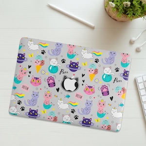 Cute Cats Macbook Pro 13 Caso Custom Pro 13 pulgadas 2022 Caso Pro 15" Caso Pro 16 pulgadas M3 Caso Air 13 Caso Air Sleeve Pro 14 pulgadas 2023 Caso