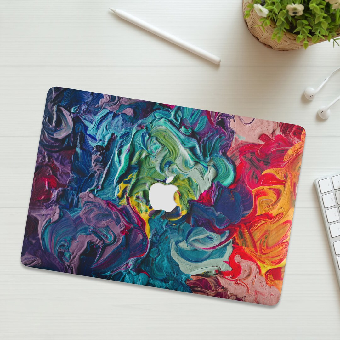 Colorful Oil Paint MacBook M2 Pro 16 Inch M3 Case Pro 13 Case Air