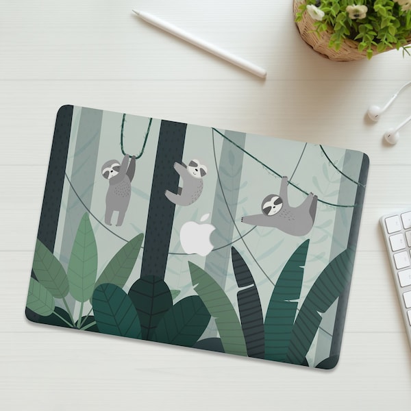 Funny Sloths MacBook M2 Air Case Custom Pro 14 In Case Pro 13 Inch Case Cute Pro 16 Inch M3 Case Pro 13 Case Air Sleeve Pro 15" Cover