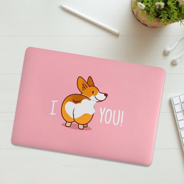 Funny Corgi Art MacBook M2 Air Case Custom Pro 14 In Case Pro 13 In Case Cute Pro 16 Inch M3 Case Pro 13 Case Air Sleeve Pro 15" Cover