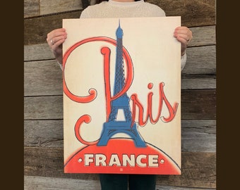 BARGAIN: Paris France Travel Poster 18x24 by Anderson Design Group | Vintage Poster 18x24 Art Print (frame not included)