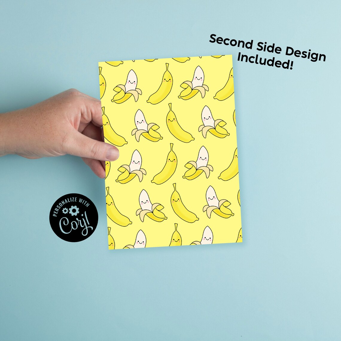 Banana Birthday Party Invitation Editable Digital Cute Kawaii - Etsy