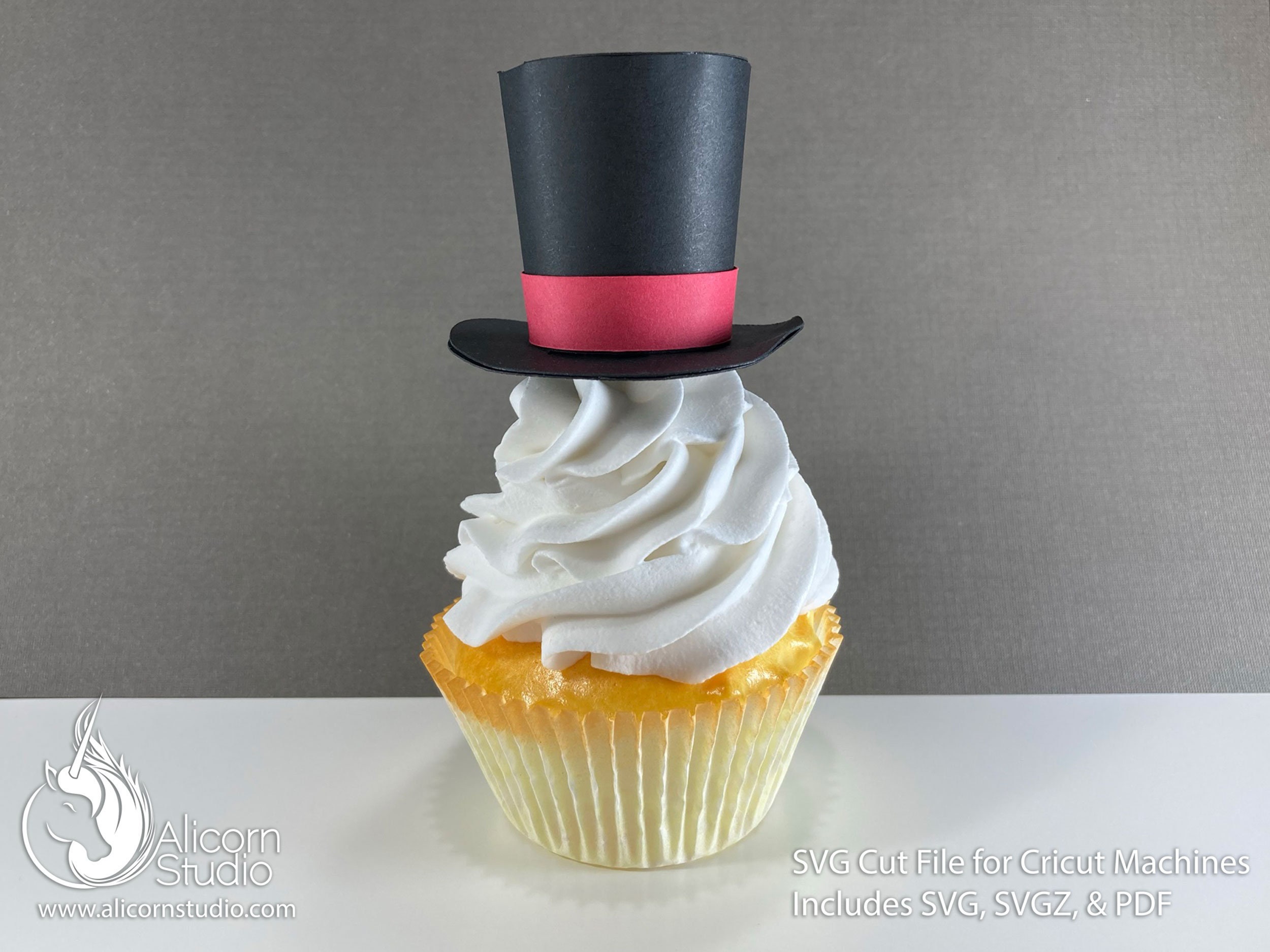 3D Paper Magician Top Hat SVG File Cut File for Cricut Cupcake - Etsy