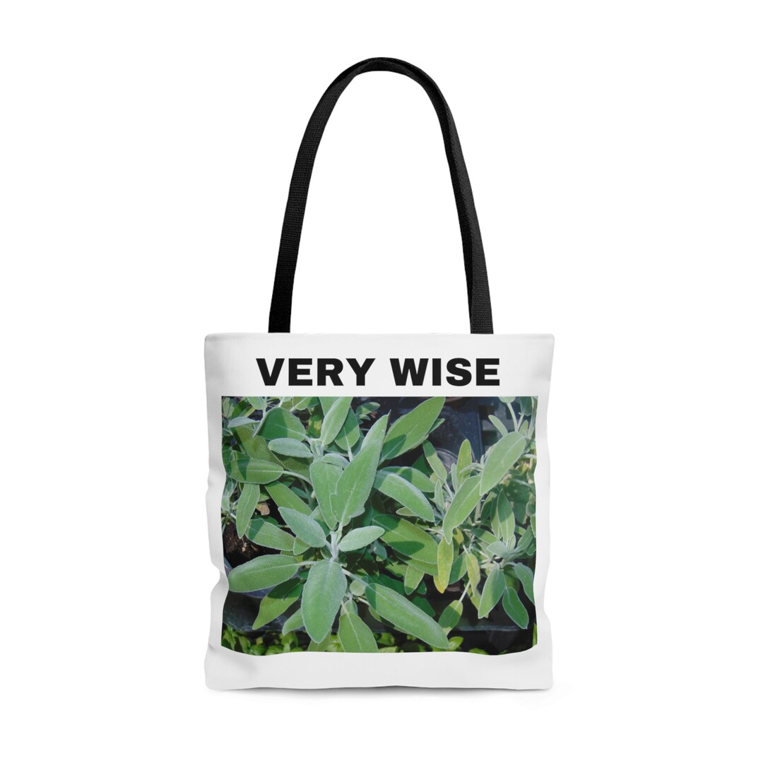 SAGE Tote Bag AOP Savory Herb Synonym Sack PLANT Spice Etsy