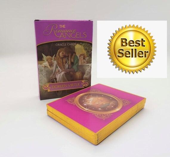 the romance angel oracle cards deck doreen virtue rare out etsy the romance angel oracle