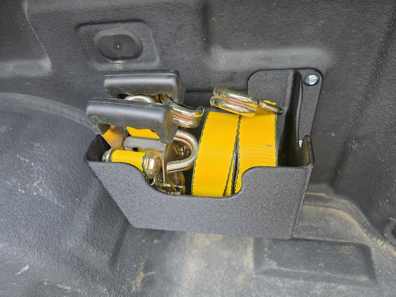 Truck Box Ratchet Strap, Windshield Washer Fluid & Misc Storage Mount — view 2