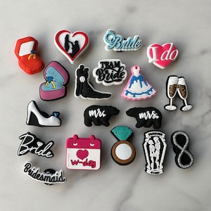 TRENDING SHOE CHARMS, wedding Charms, Custom Shoes, Accessories, valentine&#39;s day charms, Shoe Charms,  Charm Accessories for clogs