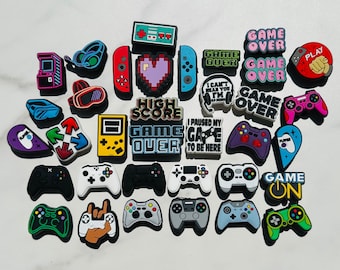 New trending gamer charms for your crocs, shoe accessories, popular shoe charms, clog charms, gifts for croc lovers, croc compatible charms