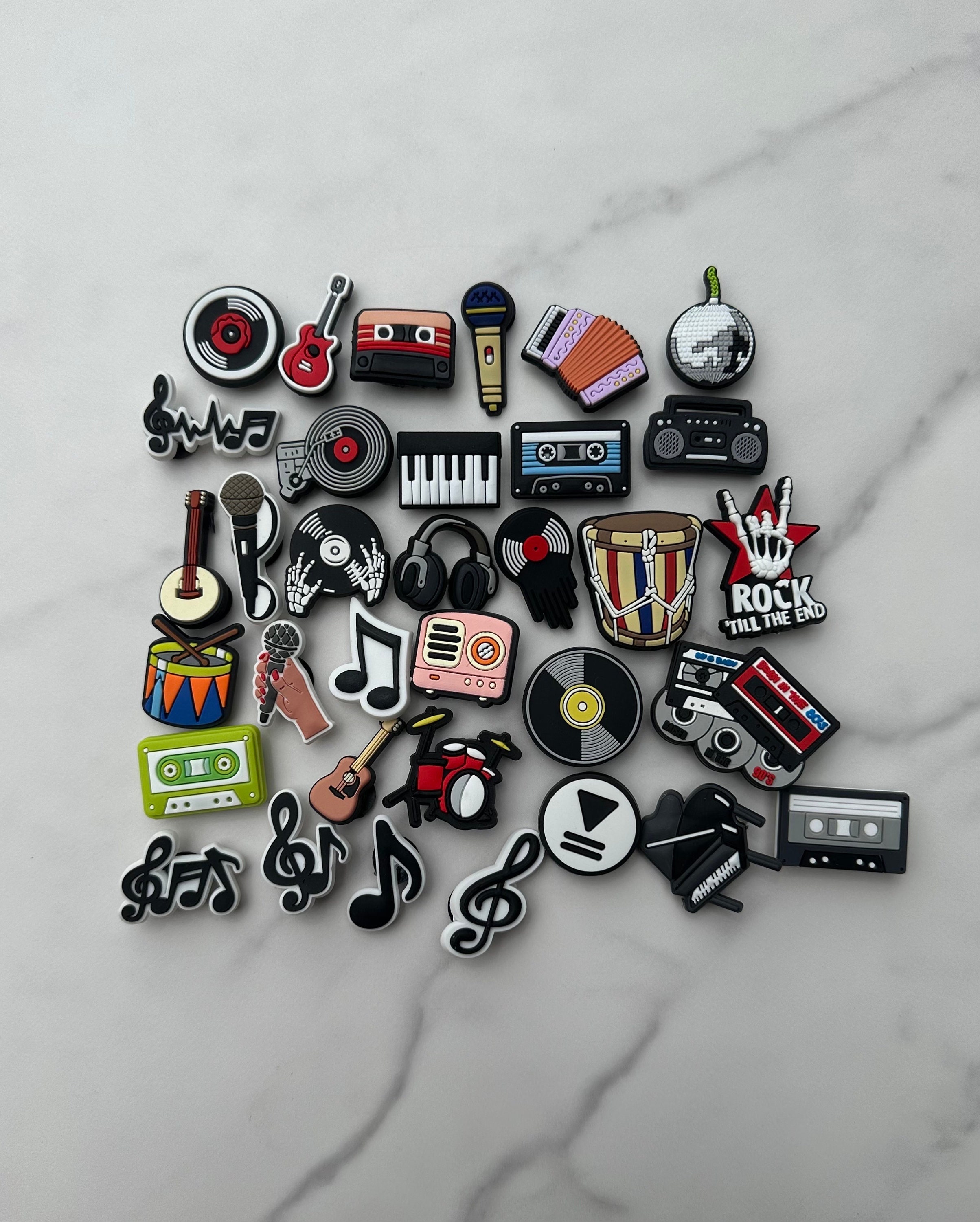 Trending Shoe Charms, Musician Themed Charms, Mic Charm, DJ Charms