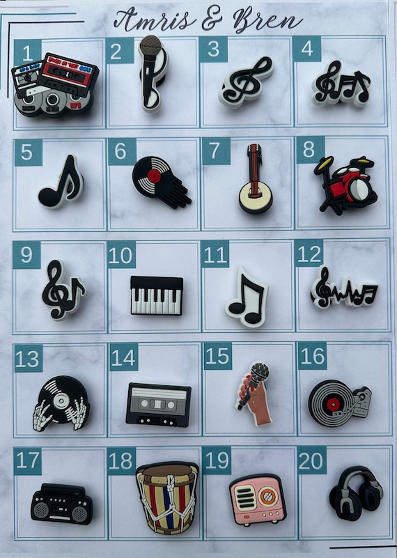 trending shoe charms, musician themed charms, mic charm, DJ charms, Croc compatible, Shoe Charms, shoe Accessories, croc compatible