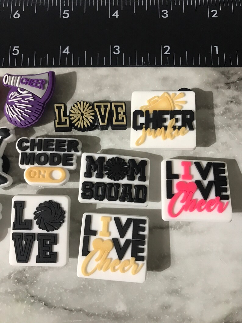 New Trending Cheer Themed Shoe Charms for Your Crocs Cute Etsy