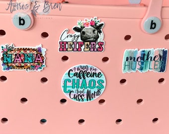 mother hustler, caffeine bogg compatible purse charms, cute charms for bogg bags, charms that fit in baby bogg and original bogg bags