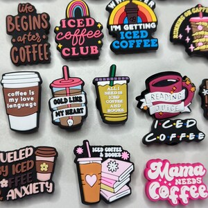 Coffee Shoe Charms – Latte, Espresso, Barista Vibes | Croc-Compatible Shoe Charm | Sold Individually | Amris & Bren image 4