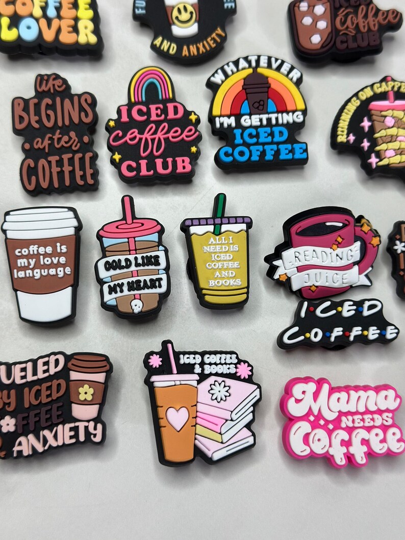 Coffee Shoe Charms – Latte, Espresso, Barista Vibes | Croc-Compatible Shoe Charm | Sold Individually | Amris & Bren image 4