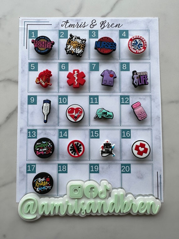 Medical Shoe Charms for Crocs, Nurse Shoe Charms, Croc Compatible