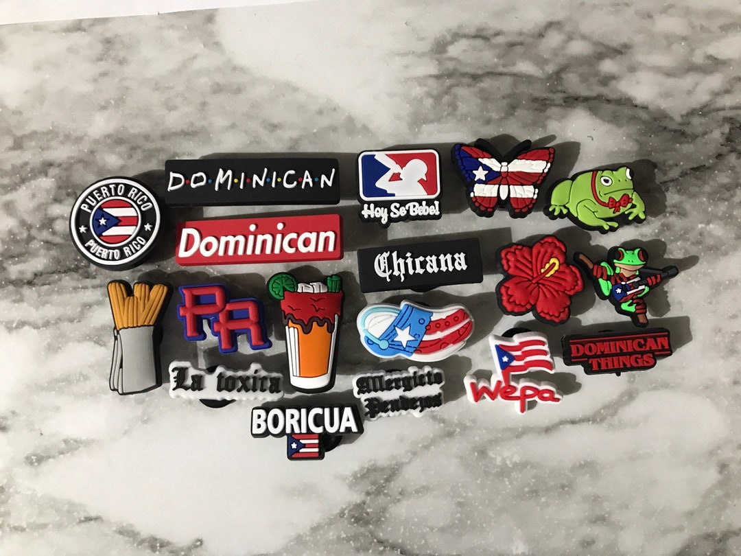 Popular Latin Style Charms, New Dominican Charms for Crocs, PR Charms