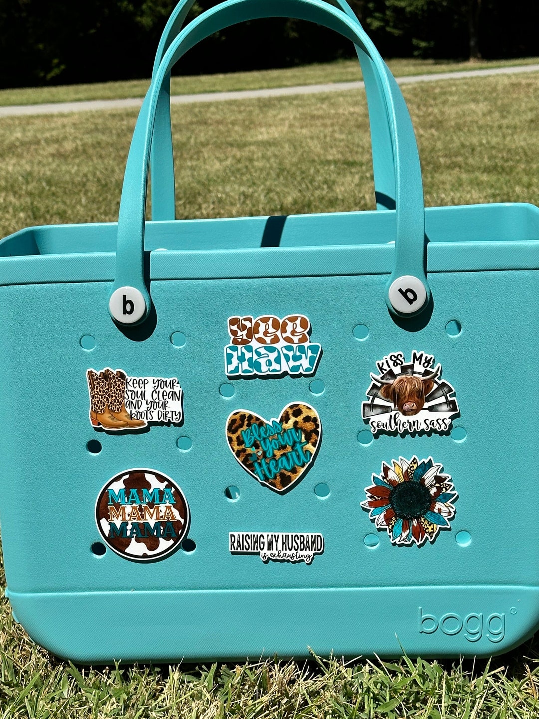 Western Themed Charms for Bogg Bags, Bless Your Heart Bogg Compatible