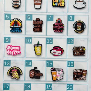 Coffee Shoe Charms – Latte, Espresso, Barista Vibes | Croc-Compatible Shoe Charm | Sold Individually | Amris & Bren image 2