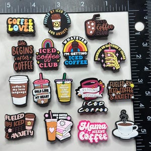 Coffee Shoe Charms – Latte, Espresso, Barista Vibes | Croc-Compatible Shoe Charm | Sold Individually | Amris & Bren image 3