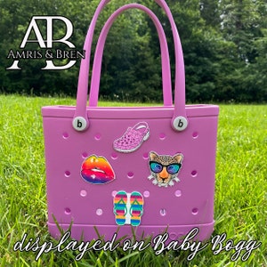 Bogg compatible lips charms, flipflop charms for Bogg bag image 1