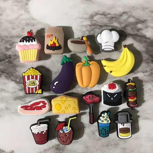 Croc Compatible Trending Food Charms for Clogs Etsy