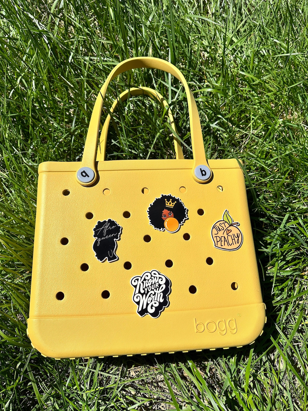 Bogg Compatible Charm, Afro Woman Charm for Your Bogg Bag, Purse Accessories, Purse Charms