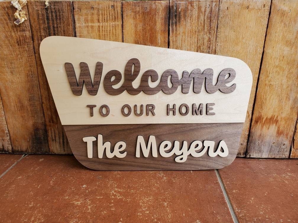 Custom National Forest Sign Natural Wood Etsy