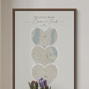 Hello Will You I Do 1st Anniversary Wedding Gift First Anniversary Gift Heart Art Cotton Anniversary Gift Cotton Gift Art Print World Map