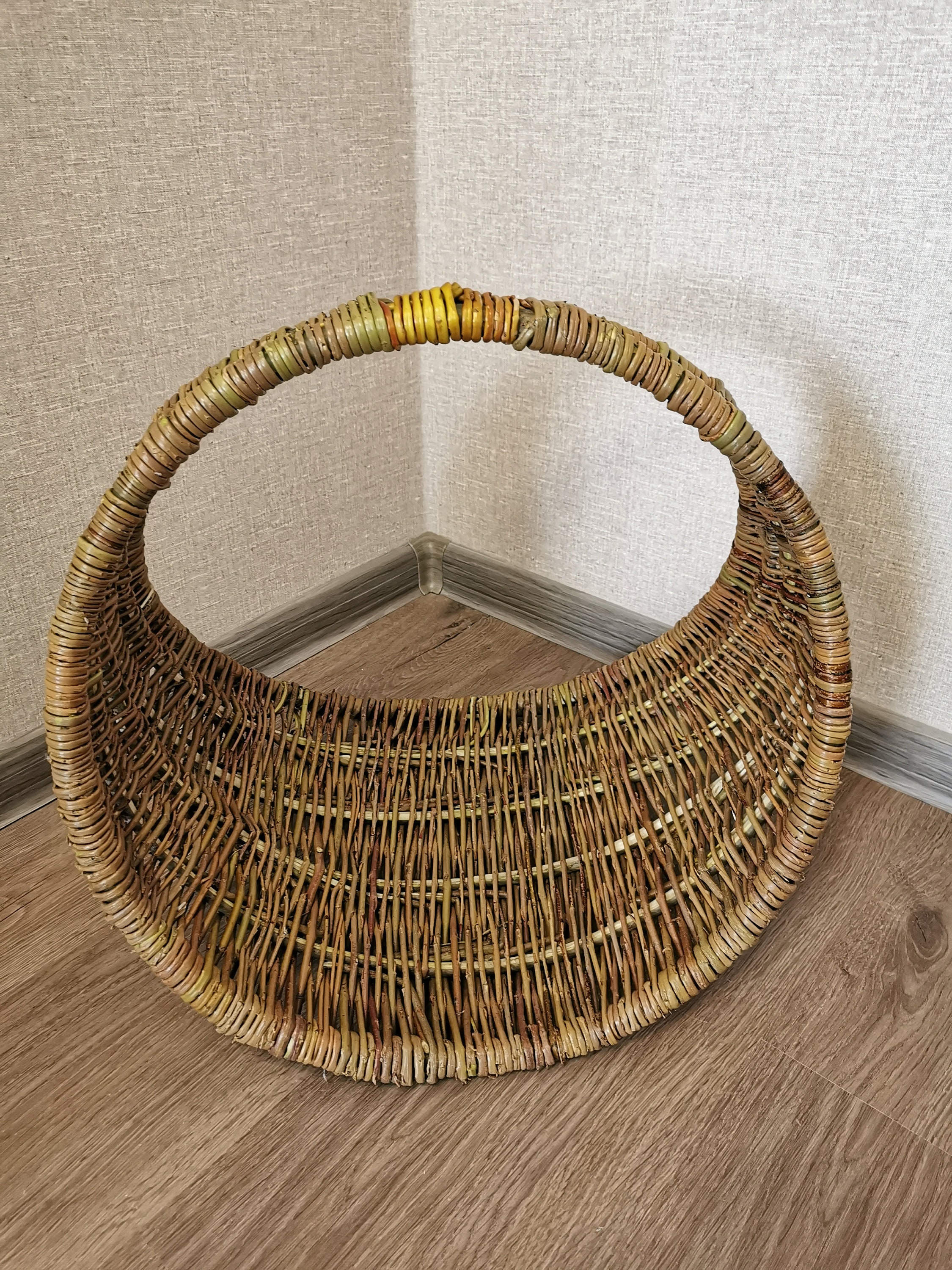 Wicker Firewood Holder Rattan Firewood Basket Firewood Etsy