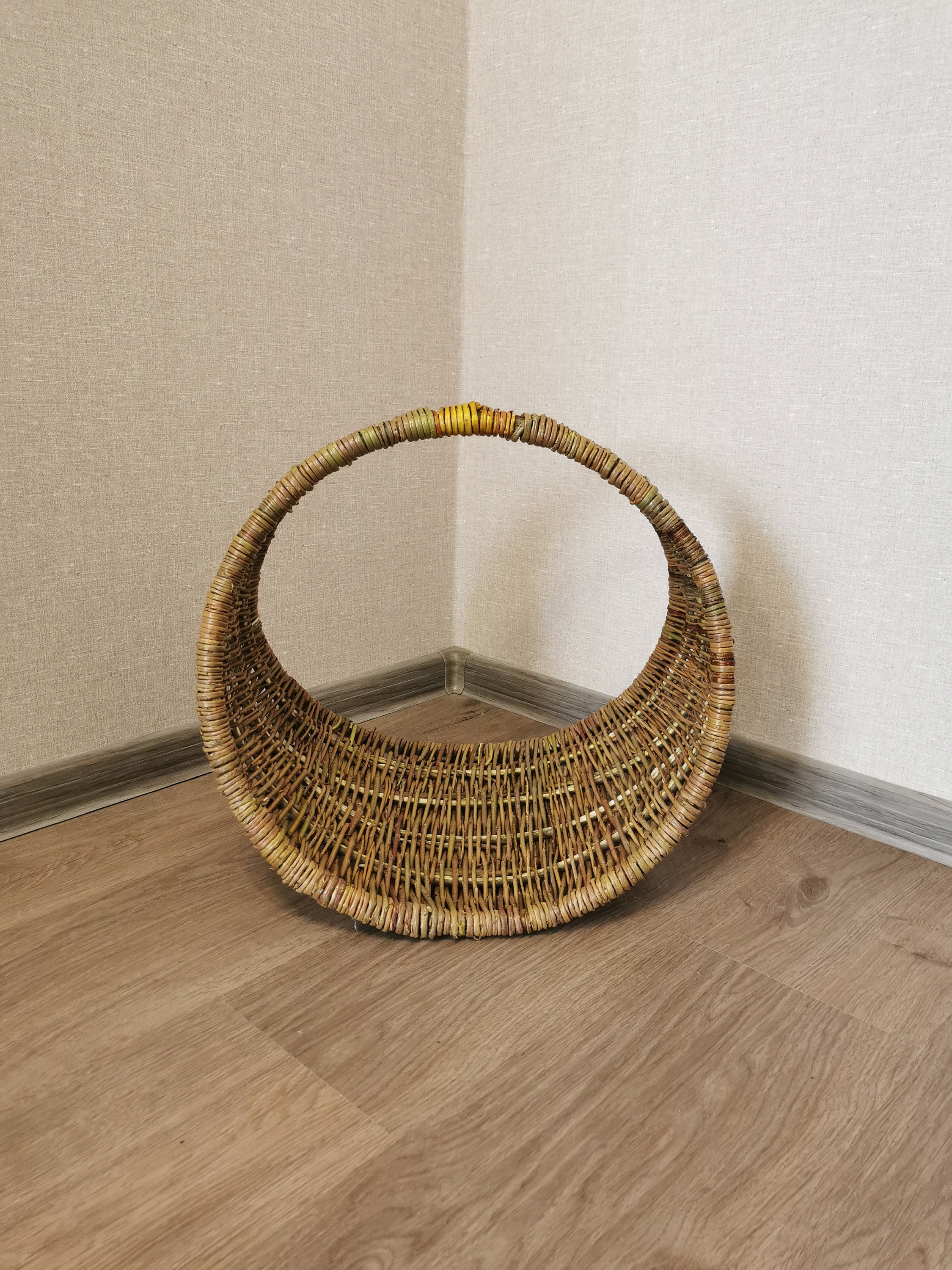 Wicker Firewood Holder Rattan Firewood Basket Firewood Etsy