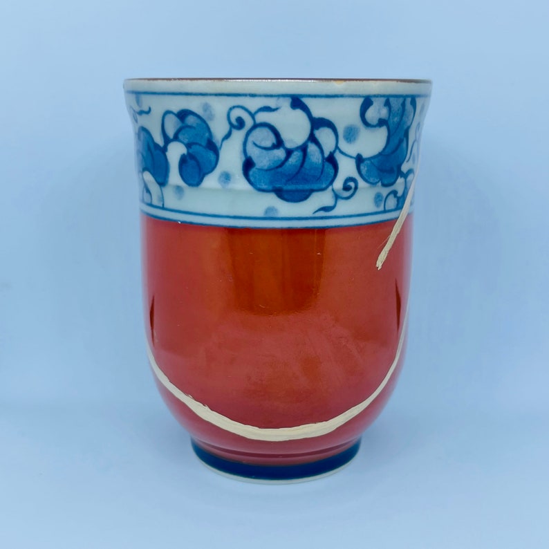 Kintsugi Japan Pottery Arita Yaki Tea Cup Etsy