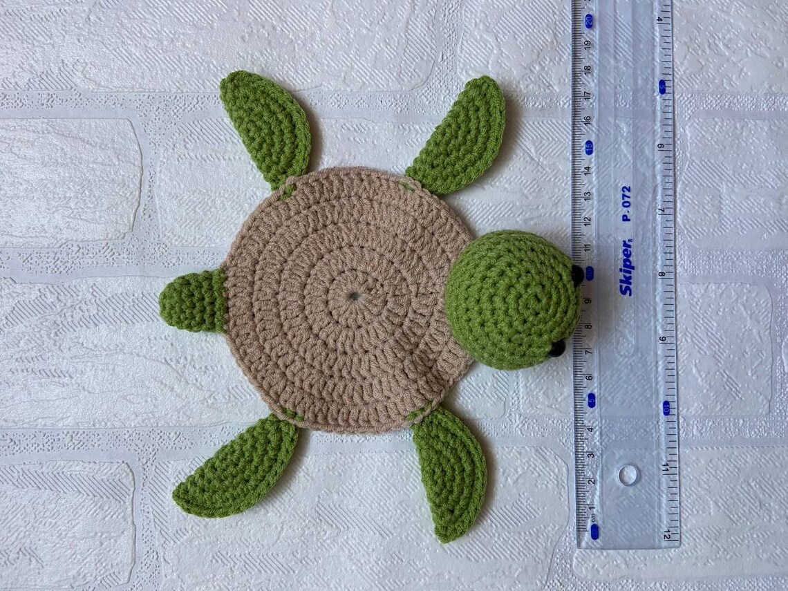 Crochet Turtle Coaster PDF PATTERN Crochet Pattern PDF Etsy