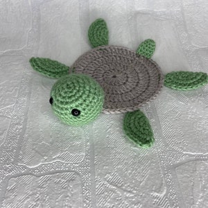 Crochet Turtle Coaster PDF PATTERN, Crochet Pattern PDF Download image 6