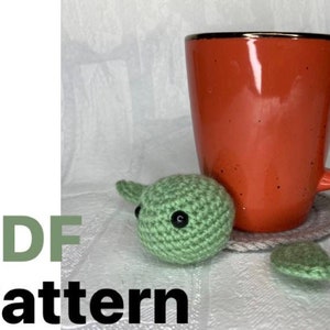 Crochet Turtle Coaster PDF PATTERN, Crochet Pattern PDF Download image 3