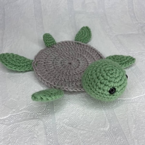 Crochet Turtle Coaster PDF PATTERN, Crochet Pattern PDF Download image 5