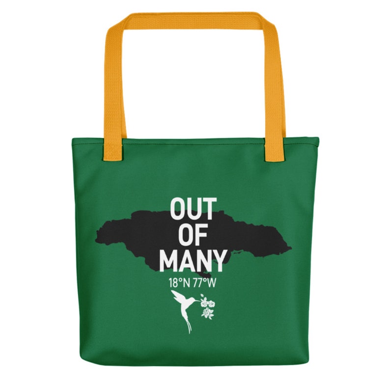 Statement Tote Bag Jamaica Island Silhouette Jamaican Gift Etsy