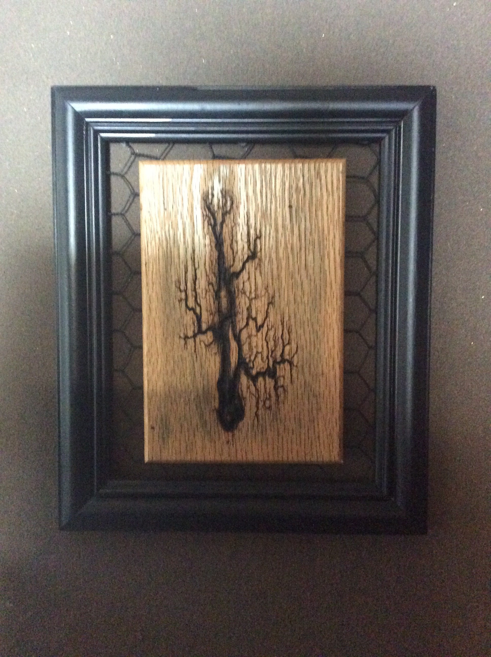 Uniquely Framed Wood Electricity Etsy