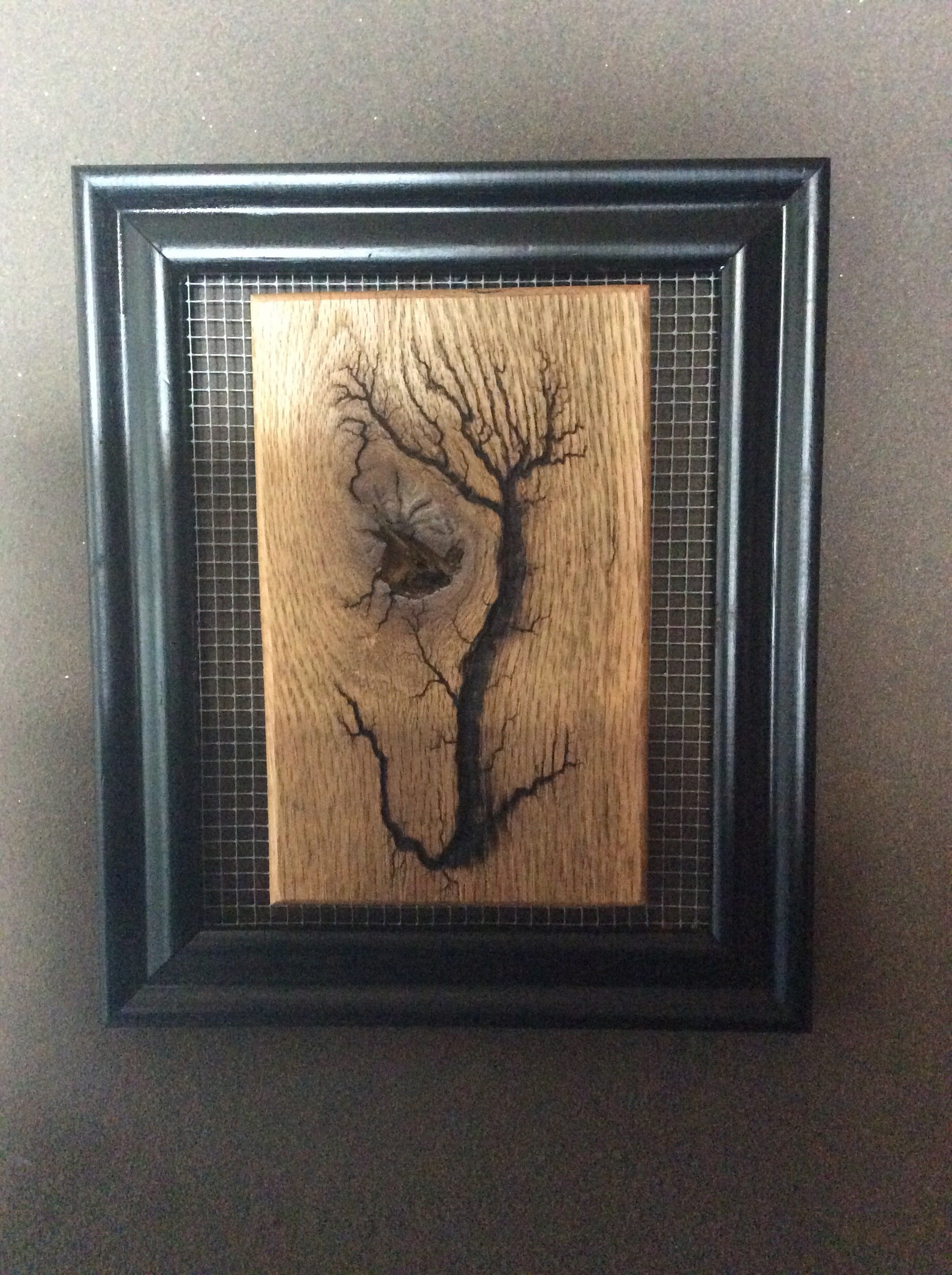 Uniquely Framed Wood Electricity Etsy