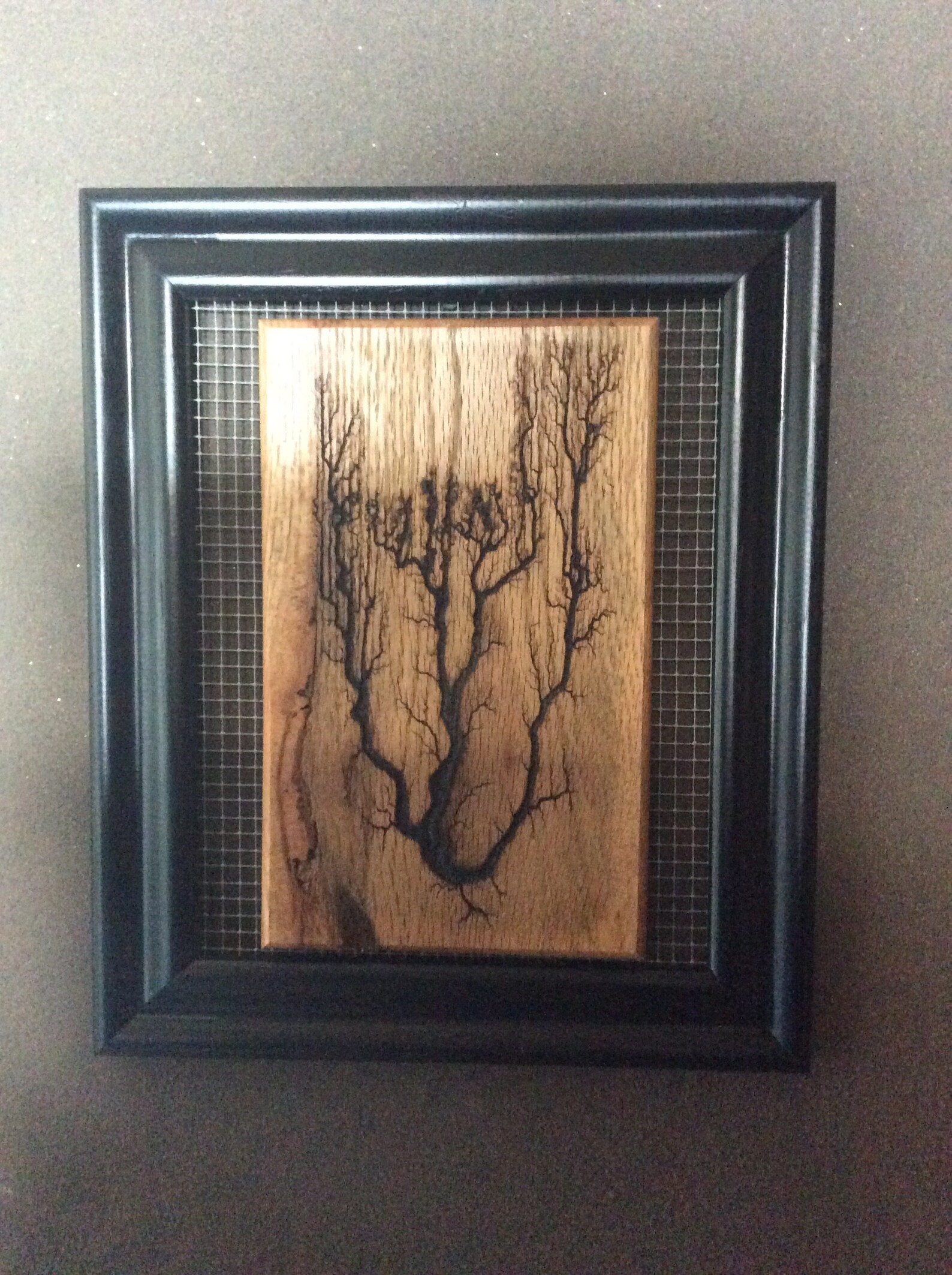 Uniquely Framed Wood Electricity Etsy