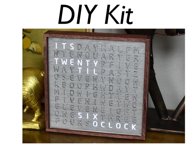 Word Clock DIY Kit - Etsy