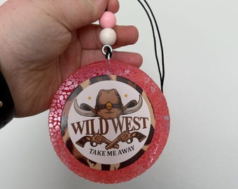 Wild West Car Freshie: Vanilla Scent, Cowboy Design