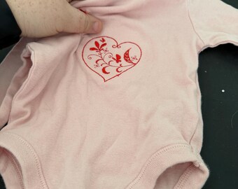 embroidered baby onesie