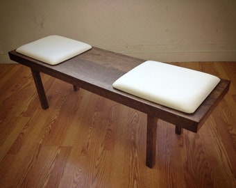 Olson Platform Bench - Mid century Modern Design  Free shipping