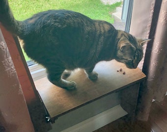 Cat Window Perch | Cat Shelf | Window Sill | Installed and Removed in seconds no tools required