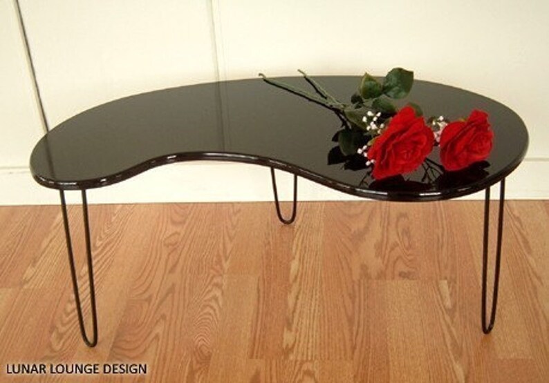 Kidney Bean Coffee Table Mid Century Modern Design Etsy