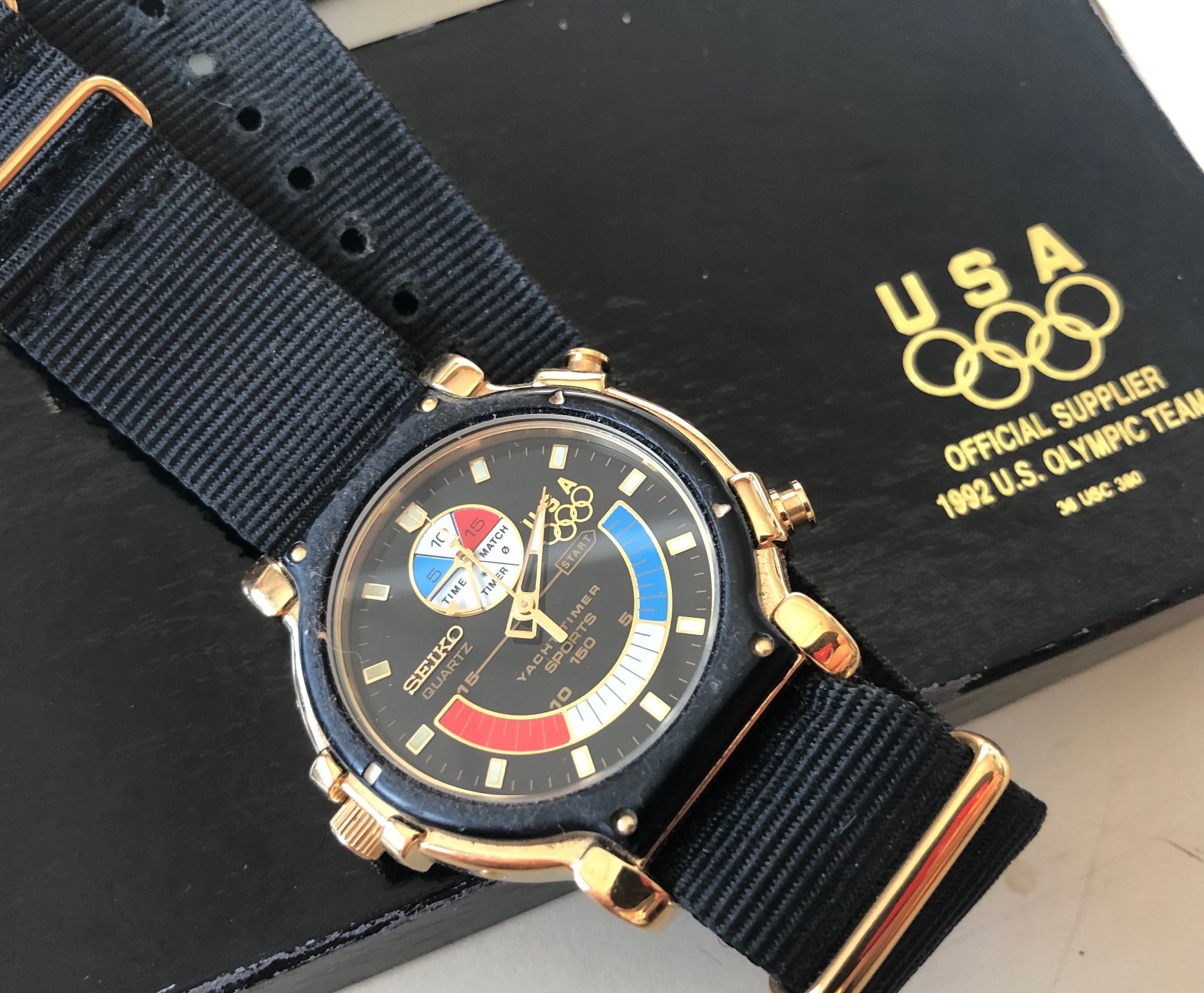 SEIKO Yacht Timer 8M37-8019 1992 Summer Olympics. Team USA - Etsy