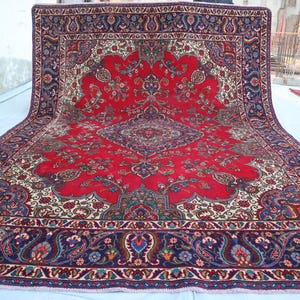 Oosters-kaukasisch tapijt 10 x 13 ft 9,7 x 12&#39;9 ft, Afghaans groot caucsisch tapijt, handgemaakt wollen tapijt, Turkmeens-tapijt, tapijten slaapkamer kantoor