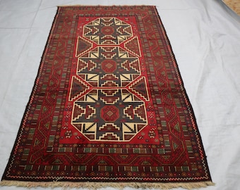 【ponponpan様】アフガンバルーチマリキ　ヴィンテージラグ　トライバルラグ ponponpan様】アフガンバルーチマリキ ヴィンテージラグ トライバル