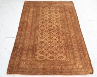 4x5'7 Ft Collector's Piece, Balochi Area Rug, Afghan Hand Knotted Wool Carpet, Natural Veg Dyes Rug, One Of Kind Rug, Bedroom, Bohemian Rug